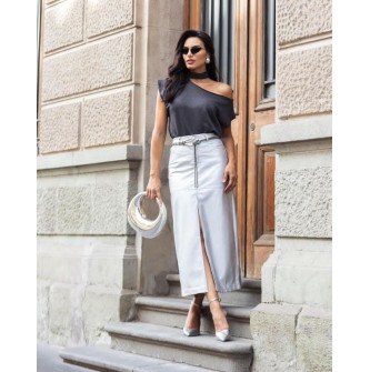 SAIA PU METALICA PRATA/38